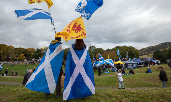 Марш за независимость Шотландии в Эдинбурге, архивное фото