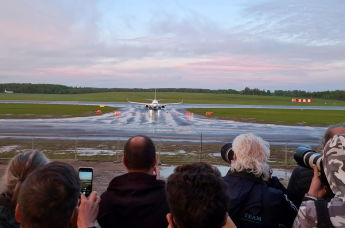 Самолет Ryanair, на борту которого находился белорусский оппозиционный блоггер и активист Роман Протасевич, приземлился в Вильнюсском аэропорту, Литва, 23 мая 2021 года