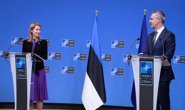 Встреча премьер-министра Эстонии Каи Каллас и генерального секретаря НАТО Йенса Столтенберга в Брюсселе, 25 мая 2021