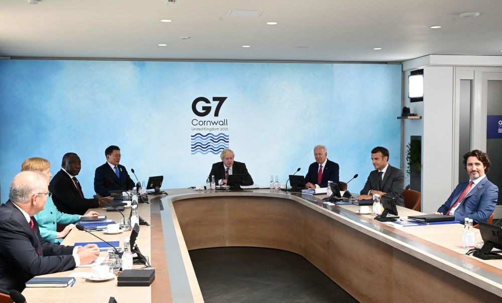 Саммит G7 в Корнуолле, Великобритания, 12 июня 2021