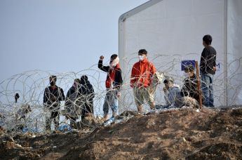 Лагерь мигрантов на острове Лесбос, Греция