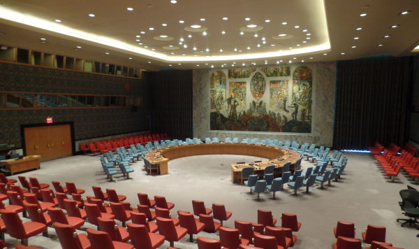 Зал заседаний Совета Безопасности ООН в Нью-Йорке