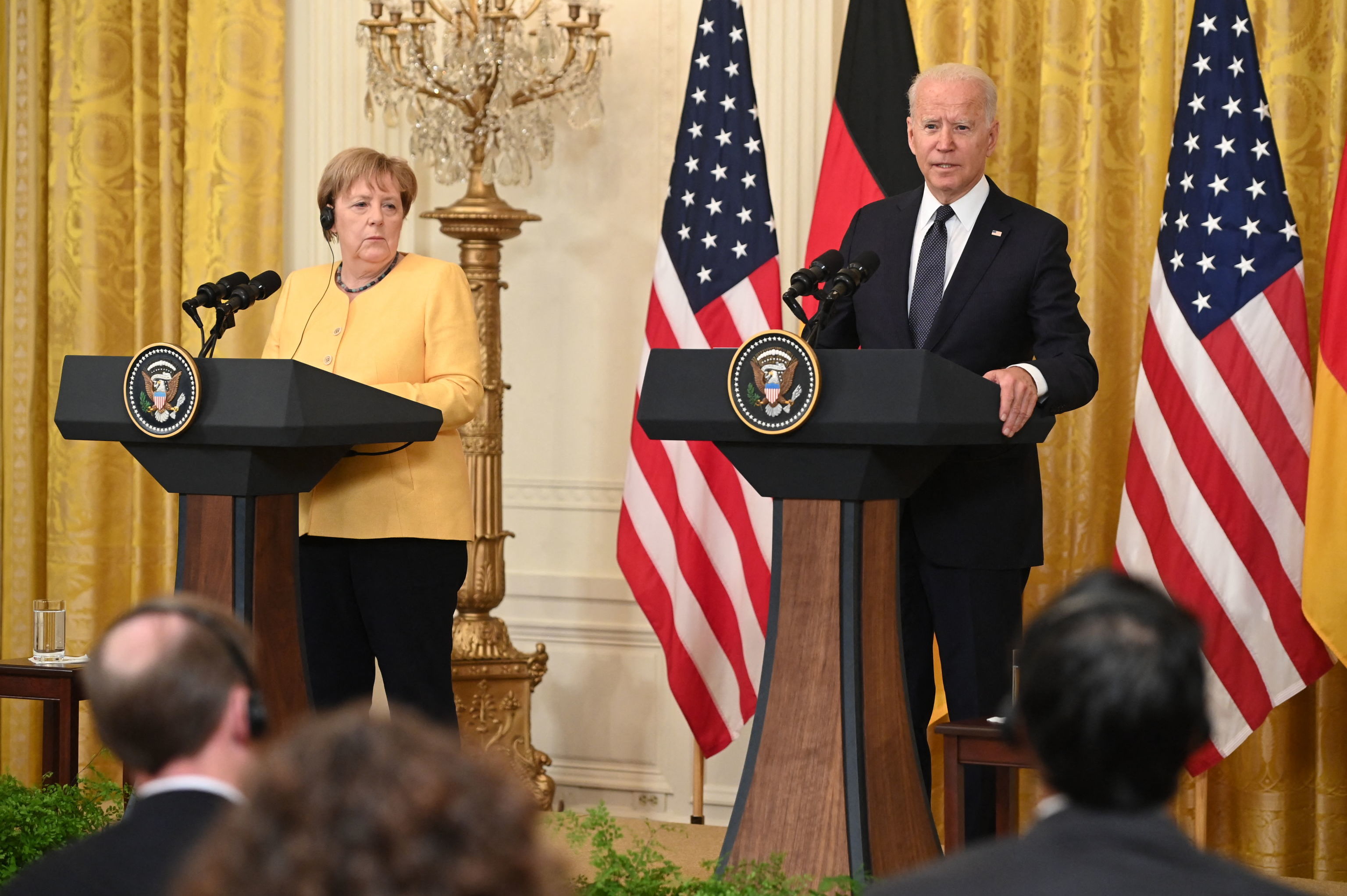 Встреча канцлера ФРГ Ангелы Меркель и президента США Джо Байдена, Вашингтон, 15 июля 2021