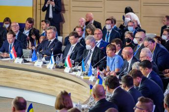 Президент Эстонии Керсти Кальюлайд на саммите "Крымской платформы" в Киеве, 23 августа 2021