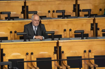 Алар Карис во время заседания Рийгикогу по выборам президента Эстонии, 30 августа 2021