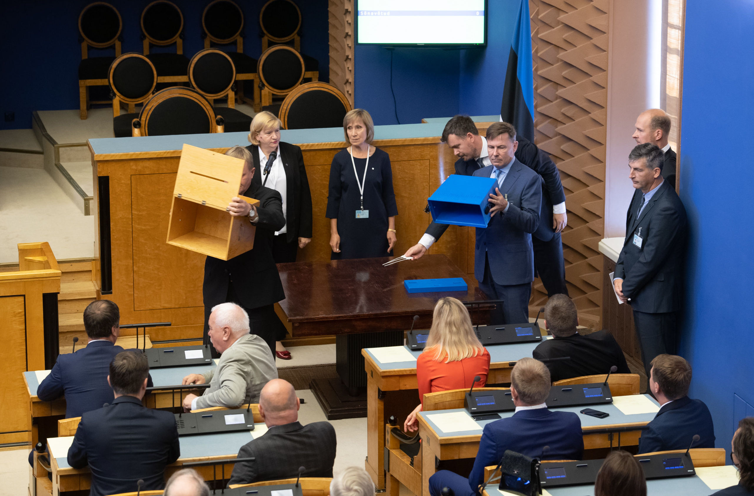 Подсчет голосов на выборах президента Эстонии, 30 августа 2021