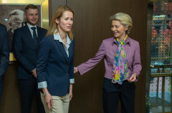 Президент Европейской комиссии Урсула фон дер Ляйен встретилась с премьер-министром Каей Каллас в Таллине, 5 октября 2021