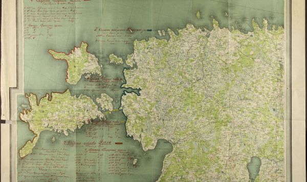 Карта Моонзундская позиция Морской крепости Императора Петра Великого