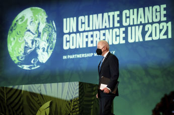Президент США Джо Байден на 26-й конференции по вопросам изменения климата, Глазго, Великобритания, 2 ноября 2021 года