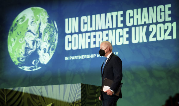 Президент США Джо Байден на 26-й конференции по вопросам изменения климата, Глазго, Великобритания, 2 ноября 2021 года