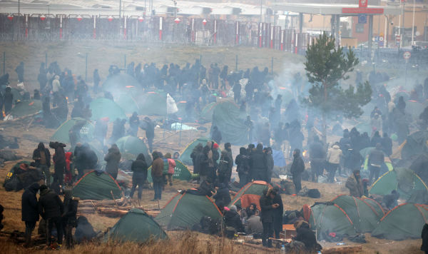 Мигранты на польско-белорусской границе, 17 ноября 2021 года