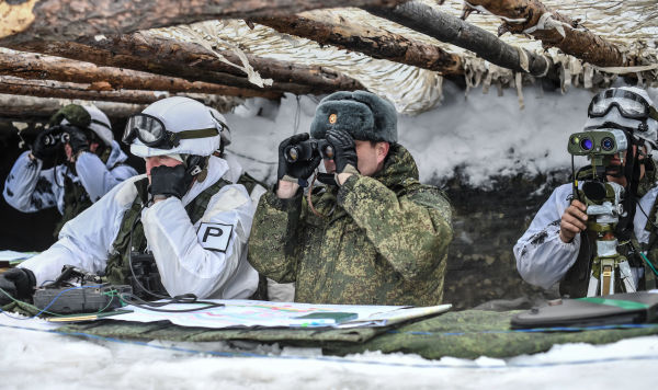 Военнослужащие во время совместных военных учений Россия-Белоруссия