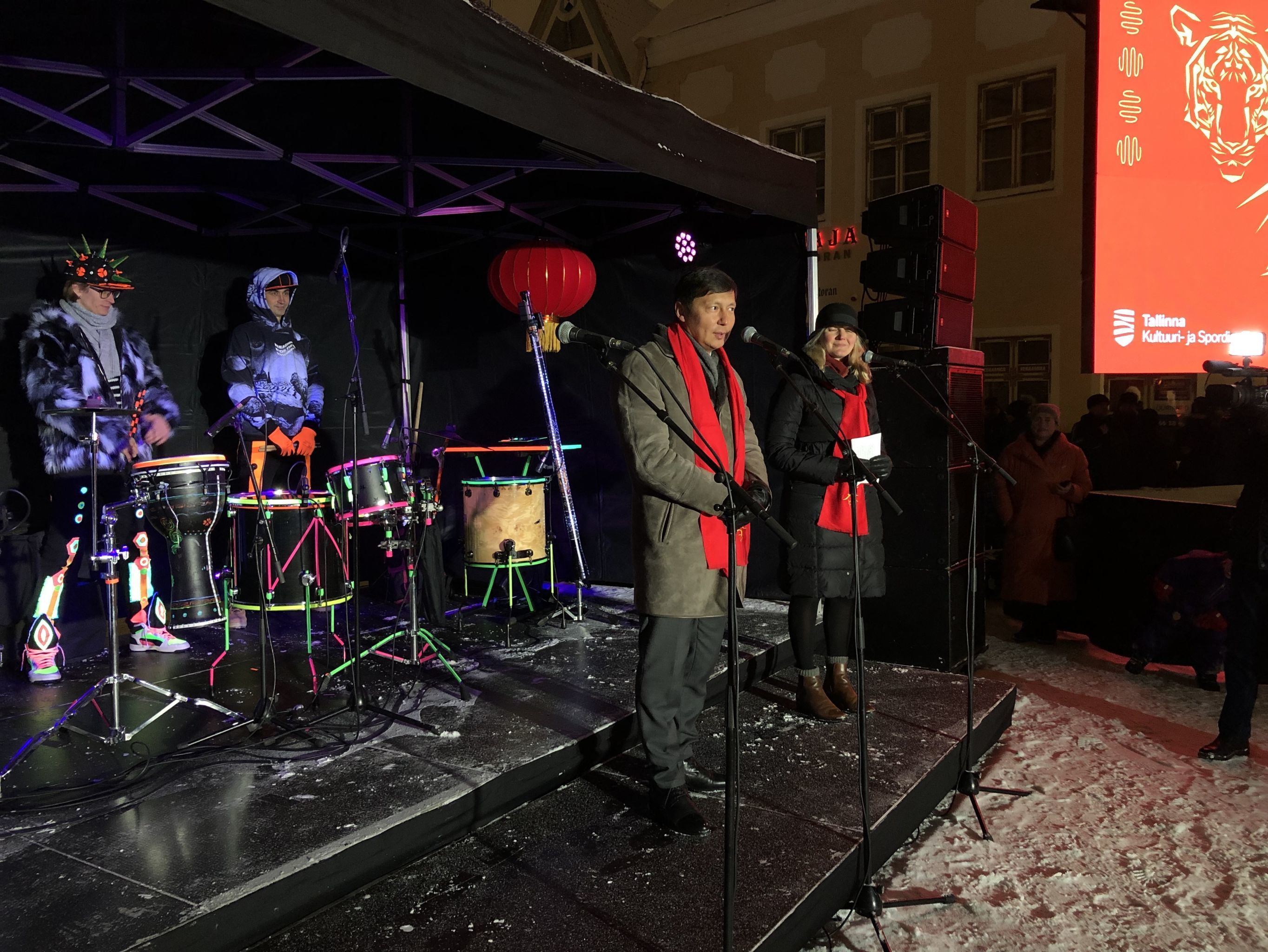 Мэр Таллина Михаил Кылварт выступил на праздничном мероприятии по случаю китайского Нового года, 1 февраля 2022 года