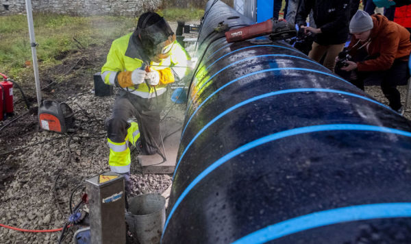 Начало строительства наземной части газопровода Balticconnector между Эстонией и Финляндией 
