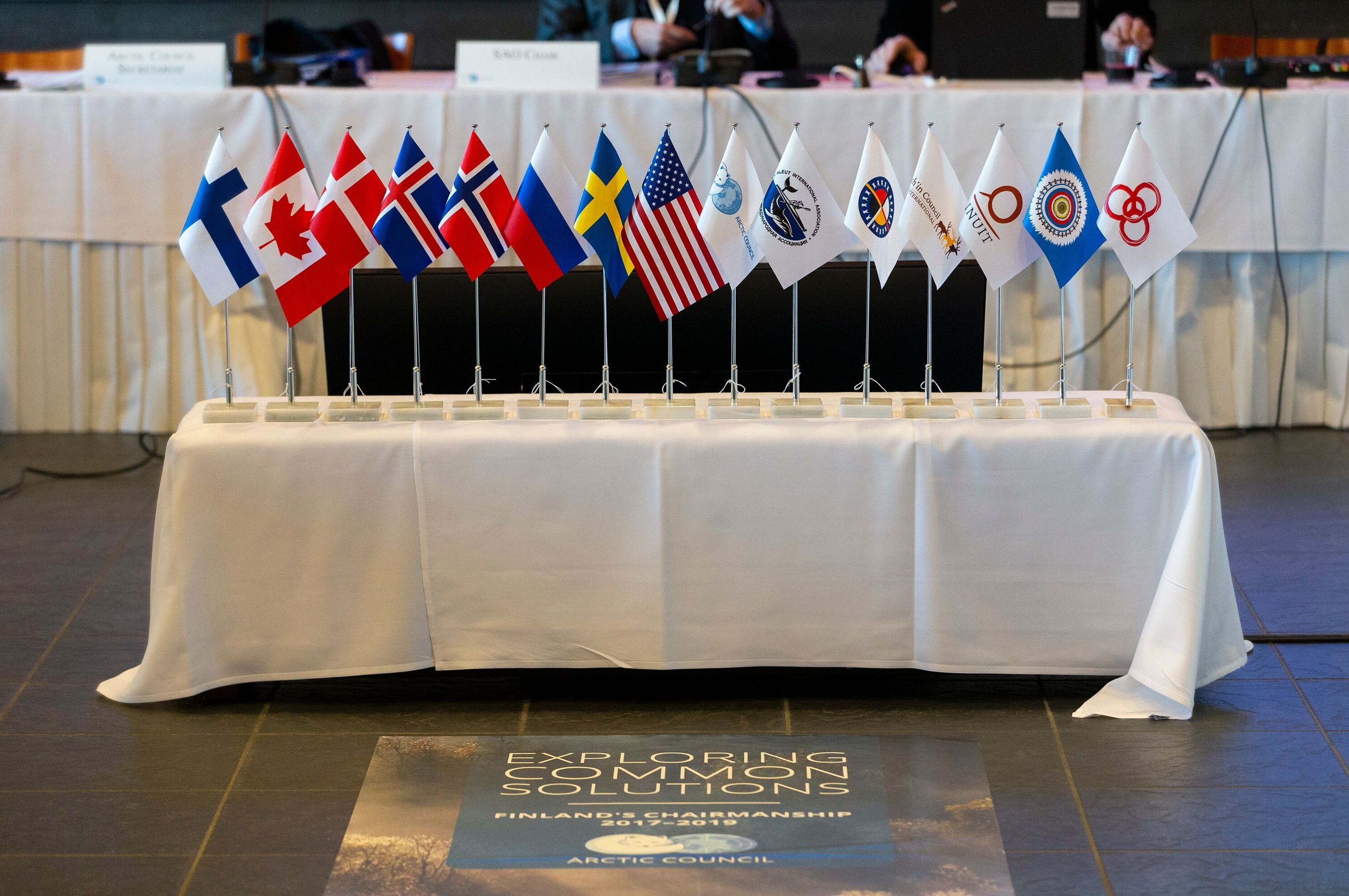 Флаги участников Арктического совета