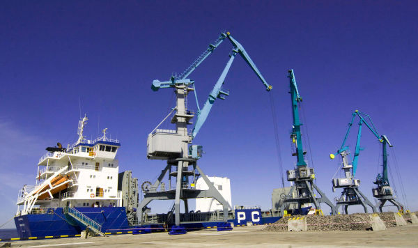 Работа морского торгового порта Усть-Луга