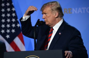 Пресс-конференция президента США Дональда Трампа на саммите НАТО