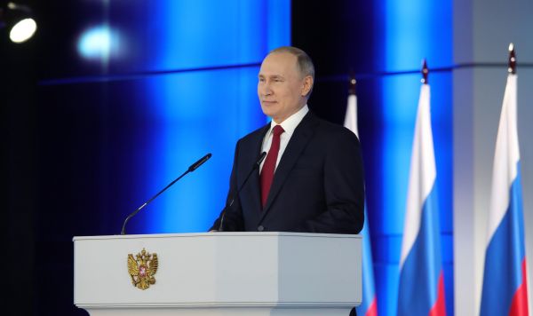 Президент РФ Владимир Путин выступает с ежегодным посланием Федеральному Собранию, 15 января 2020
