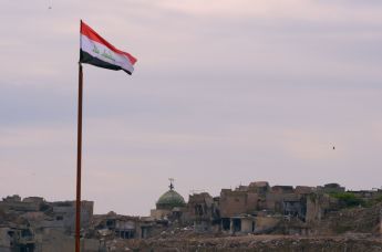 Флаг Ирака в Мосуле