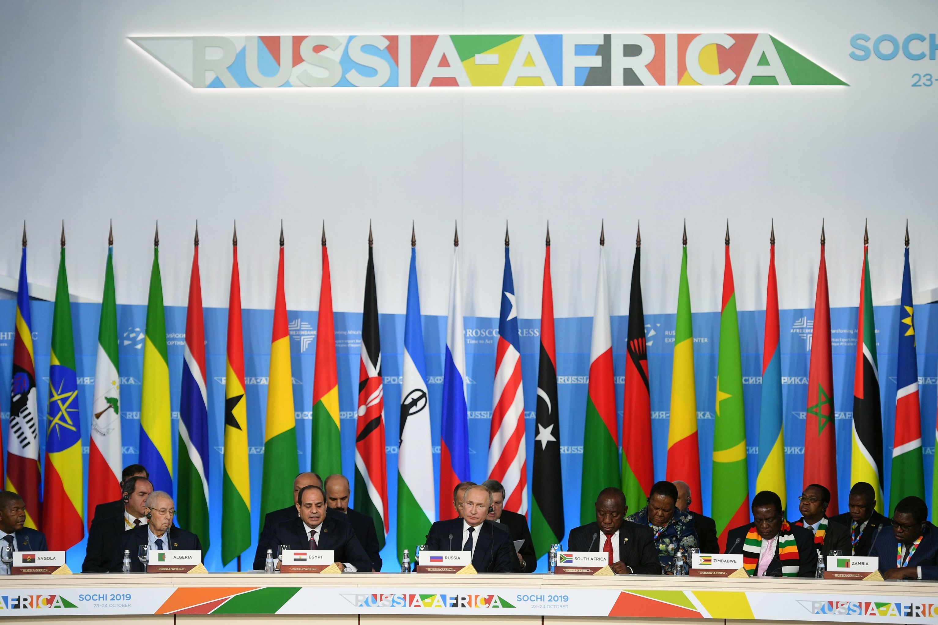 Саммит "Россия - Африка" в Сочи, 24 октября 2019 года