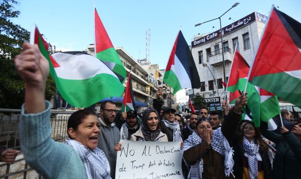 Акции протеста в Палестине против решения о признании Иерусалима столицей Израиля