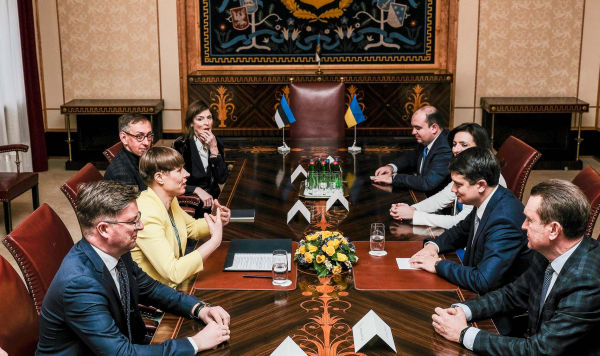 Встреча Керсти Кальюлайд со спикером Верховной рады Дмитрием Разумковым, 25 февраля 2020 года