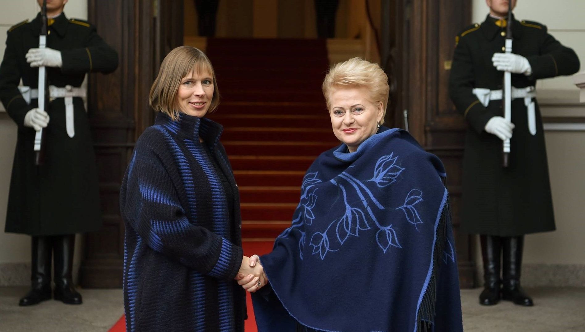 Президент Эстонии Керсти Кальюлайд и президент Литвы Даля Грибаускайте