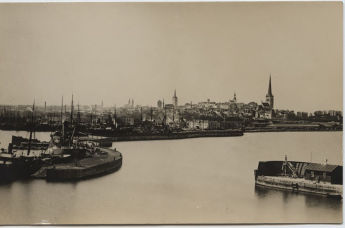 Вид на Ревель (Таллин) с моря, 1920 год
