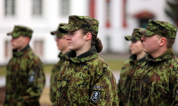 Военнослужащая эстонской армии 