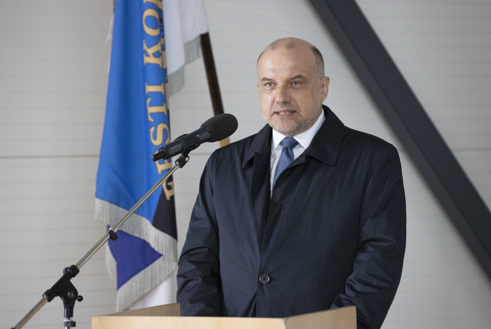 Министр обороны Эстонии Юри Луйк принял участие в открытии в Тапа зоны комплектации (RSOM) и дороги для тяжелой техники стран НАТО, 30 июня 2020
