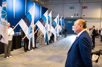 Март Хельме на съезде Эстонской консервативной народной партии (EKRE) в Таллине, 4 июля 2020