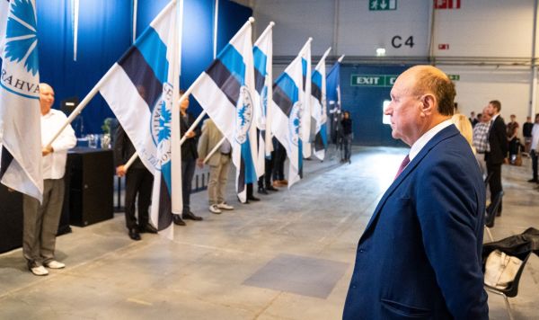 Март Хельме на съезде Эстонской консервативной народной партии (EKRE) в Таллине, 4 июля 2020