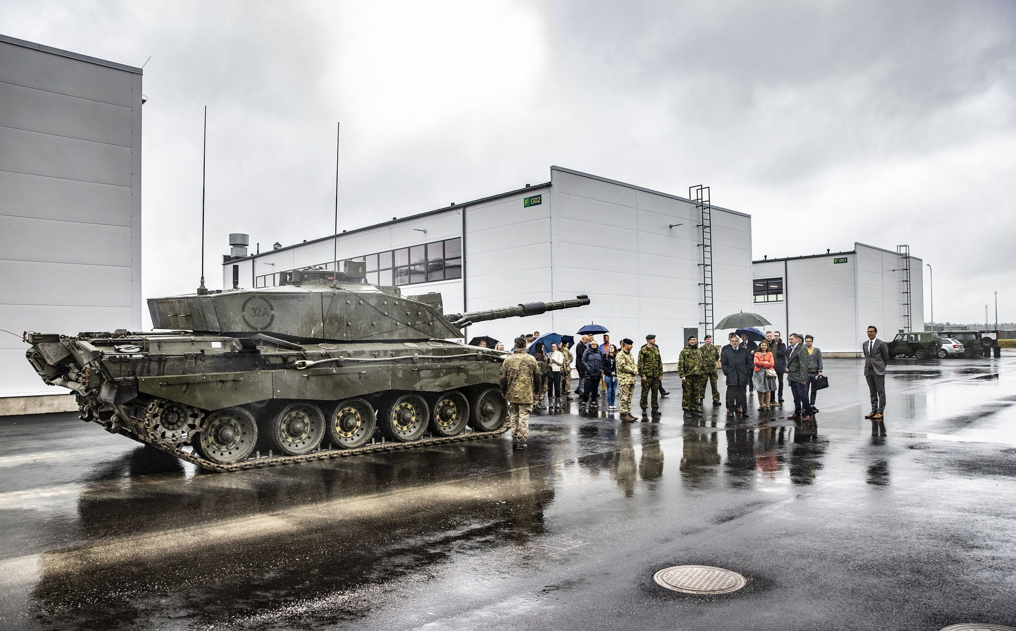 Открытие зоны комплектации (RSOM) и дороги для тяжелой техники стран НАТО в Тапа, 30 июня 2020
