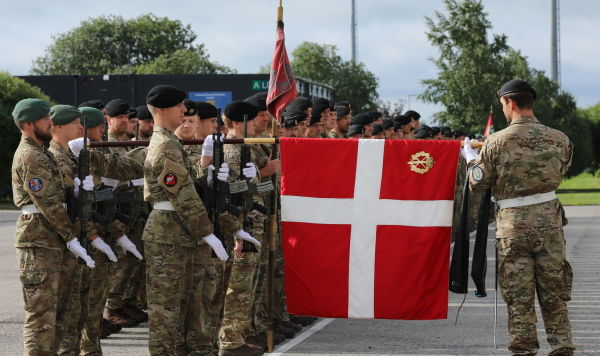 Церемония ротации военнослужащих датского контингента в Тапа