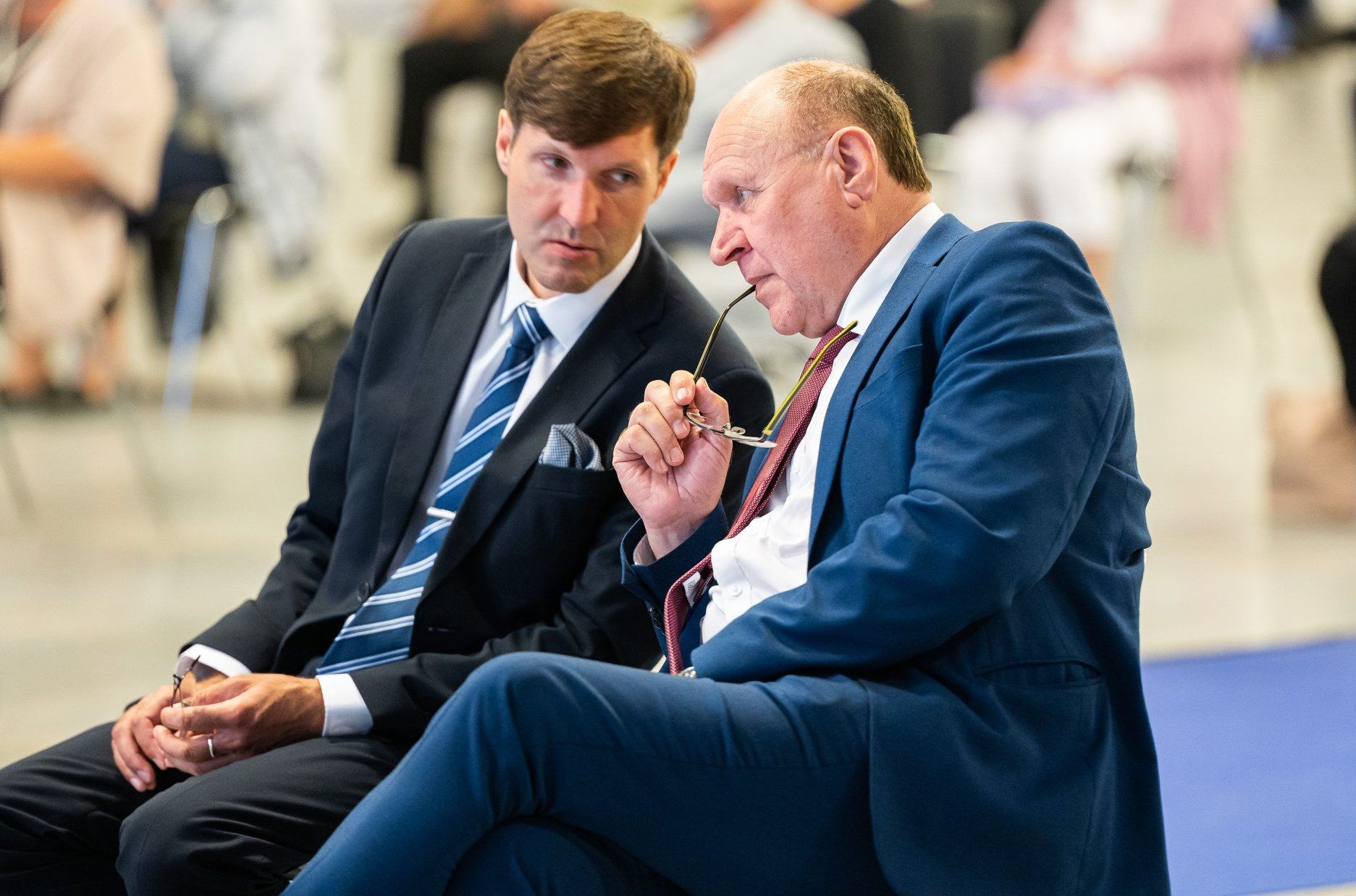 Март и Мартин Хельме на съезде Эстонской консервативной народной партии (EKRE) в Таллине, 4 июля 2020