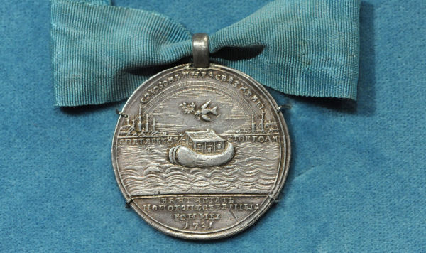 Памятная медаль на заключение Ништадского мира в 1721 году