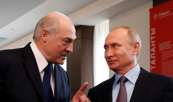 Президент Белоруссии Александр Лукашенко и президент Российской Федерации Владимир Путин, февраль 2019 года