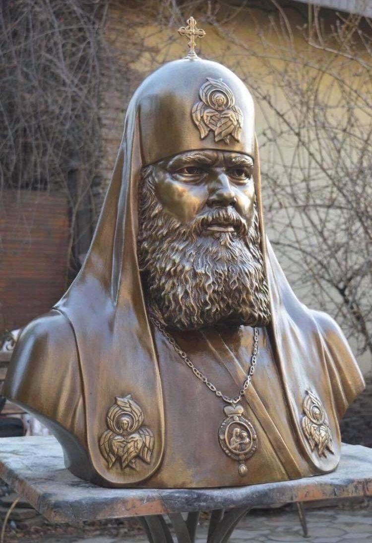Бюст патриарха Алексия II, март 2020