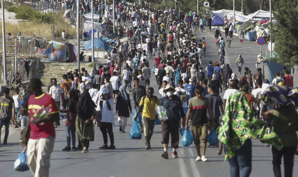Мигранты и беженцы на острове Лесбос