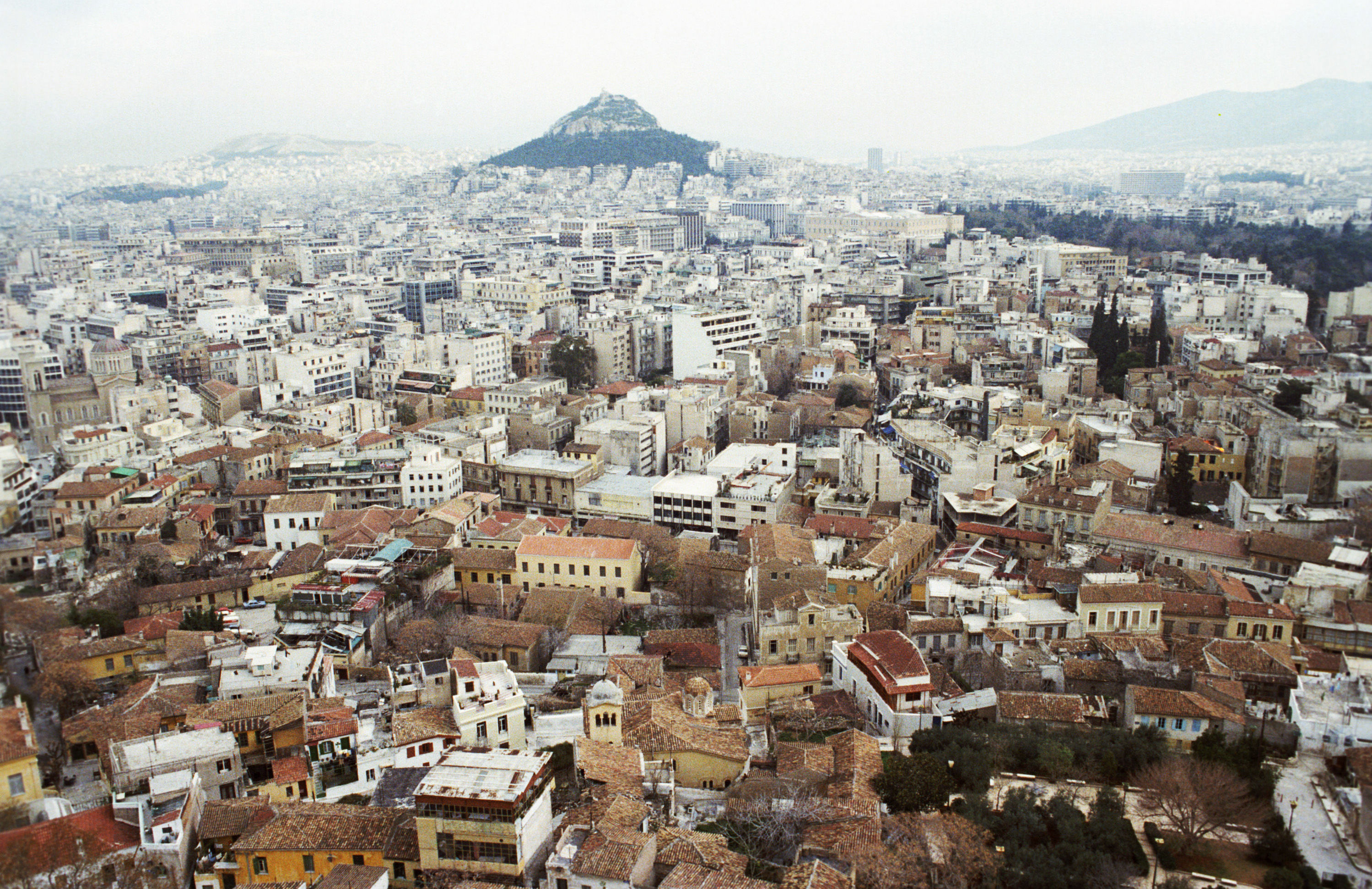 Вид на столицу Греции Афины