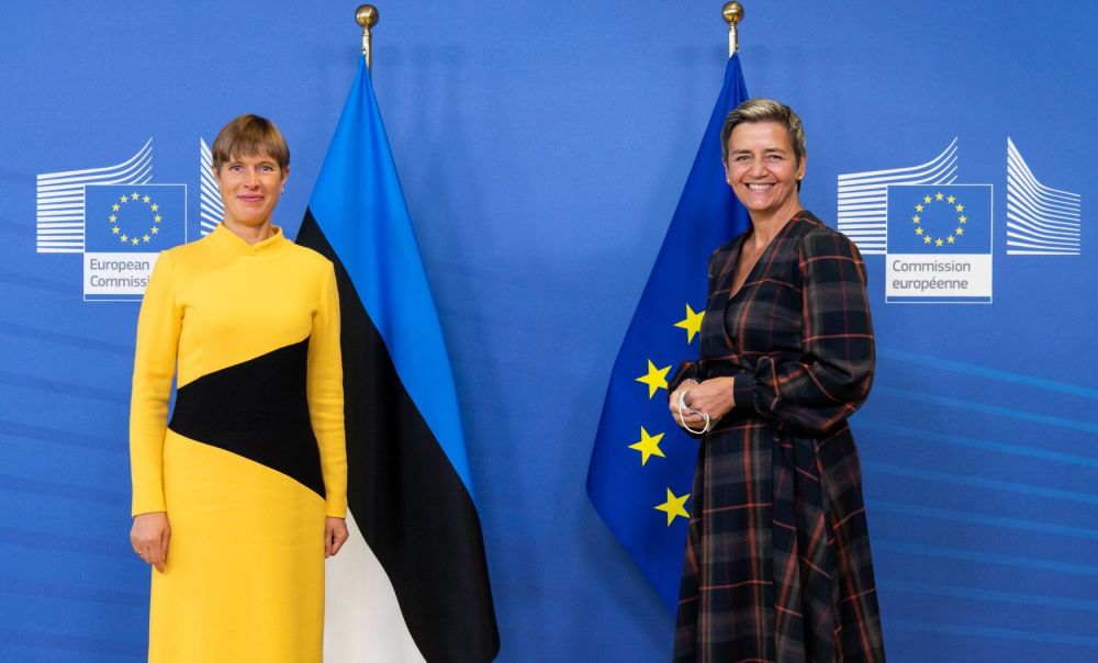 Президент Эстонии Керсти Кальюлайд (слева) и вице-президент Европейской комиссии Маргрет Вестагер