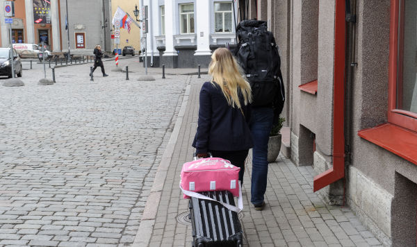 Туристы в Таллине