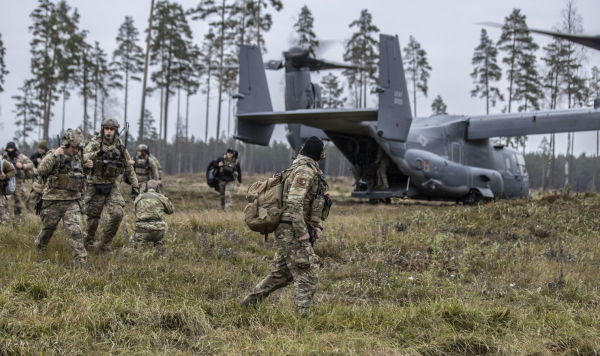 Военнослужащие Сил специальных операций США на учениях в Эстонии