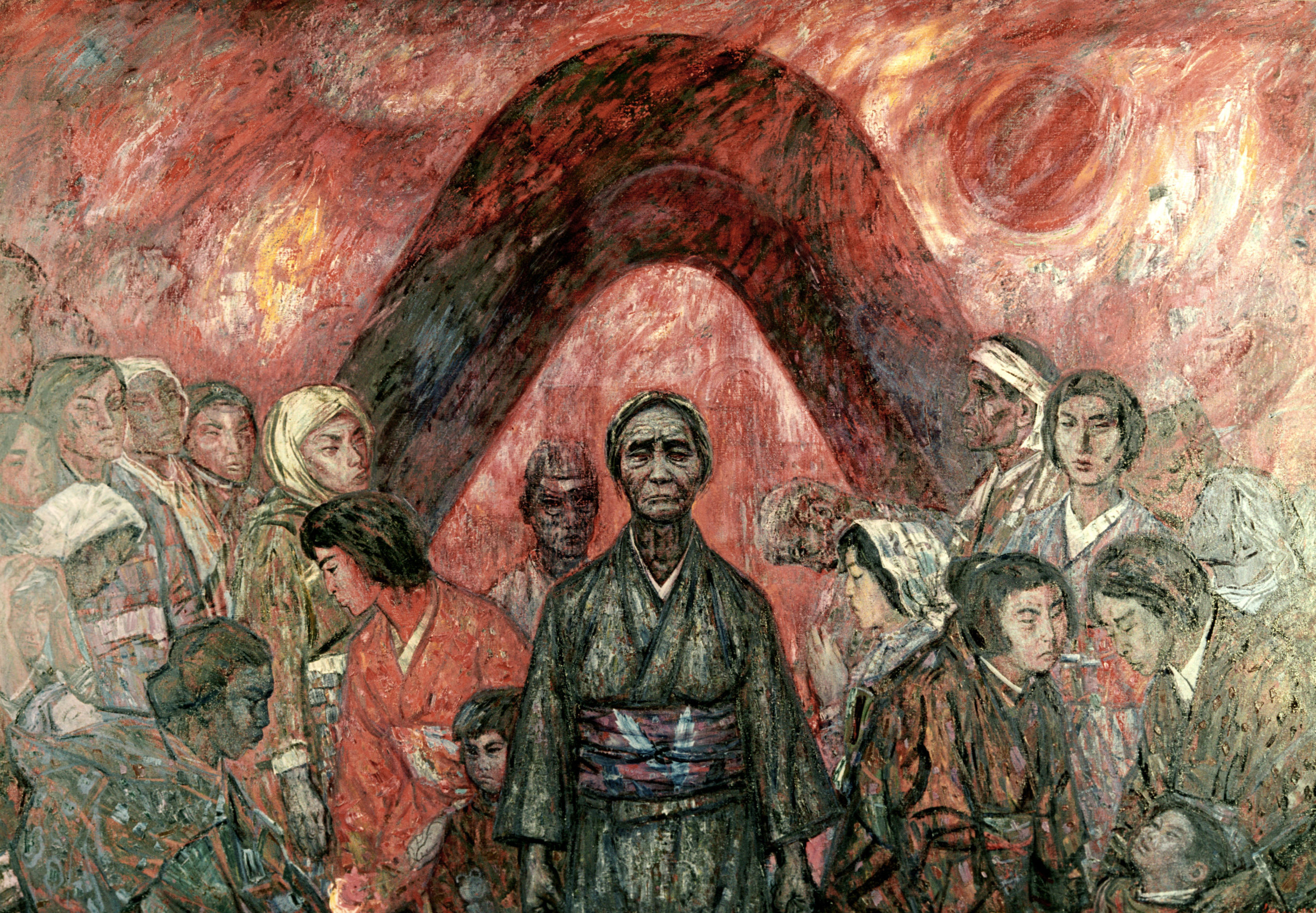 Репродукция картины "Хиросима" эстонского художника Эвальда Окаса