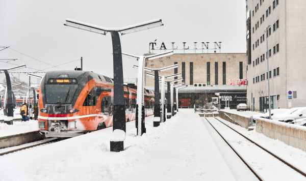 Зимний Таллин. Балтийский вокзал