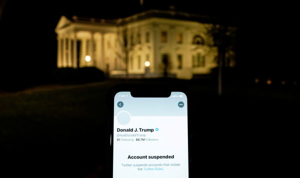 Заблокированный в Твиттер аккаунт президента США Дональда Трампа