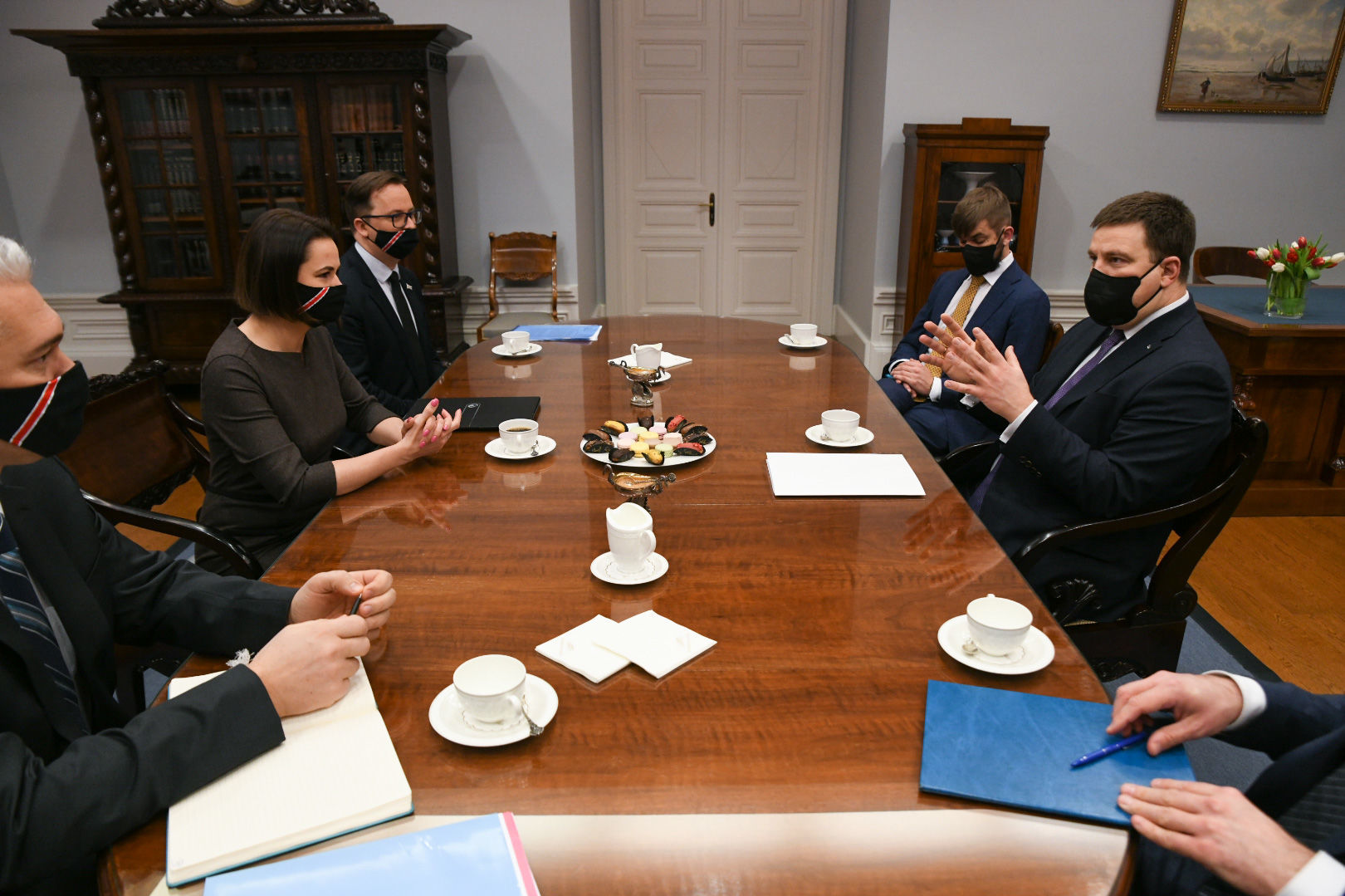 Встреча  премьер-министра Эстонии Юри Ратаса и Светланы Тихановской