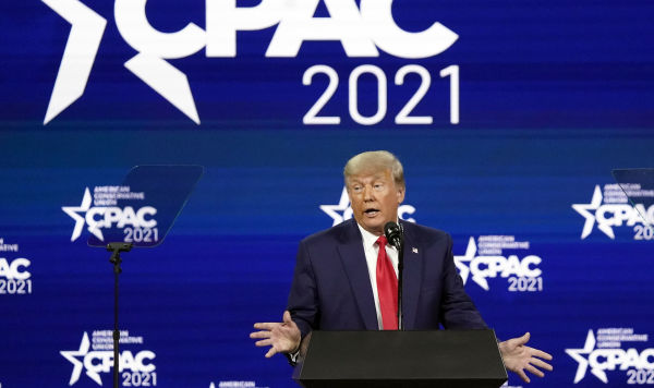 Бывший президент США Дональд Трамп выступил на Конференции консервативных политических действий (CPAC), 28 февраля 2021