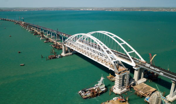 Строительство Крымского моста, 2018