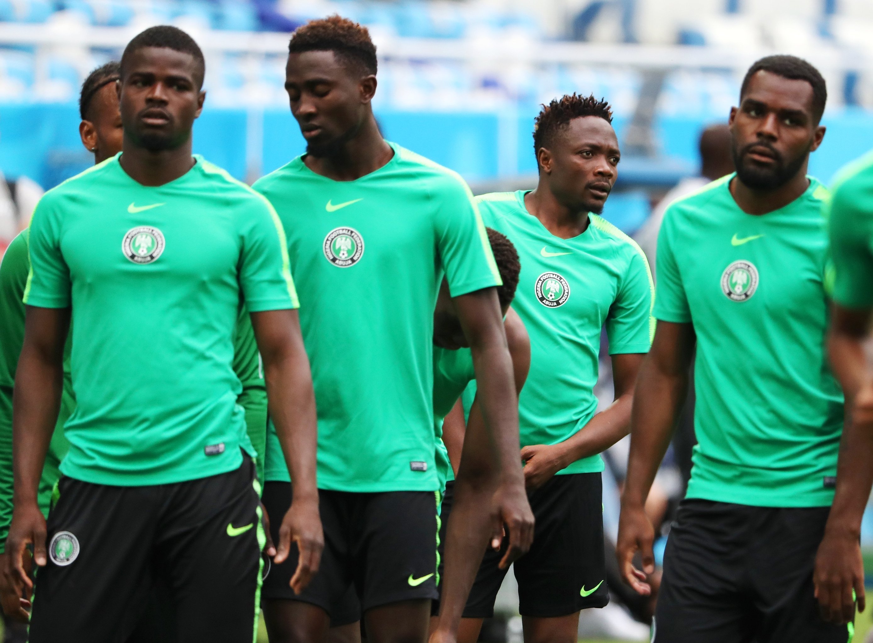 Тренировка сборной Нигерии